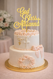 God bless Cake topper