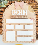 Wood Engraved Back to School Board