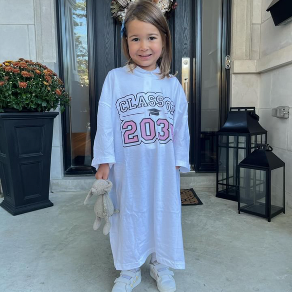 Personalized “class of” shirt.