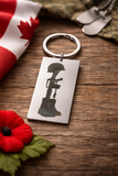 Fallen soldier keychain