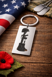 Fallen soldier keychain