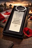 Fallen soldier keychain