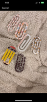 3 inch acrylic paper clips (set of 5)