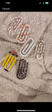 3 inch acrylic paper clips (set of 5)