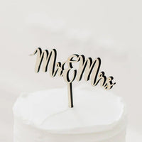 Wood cake topper