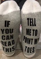 Tell me to point my toes socks