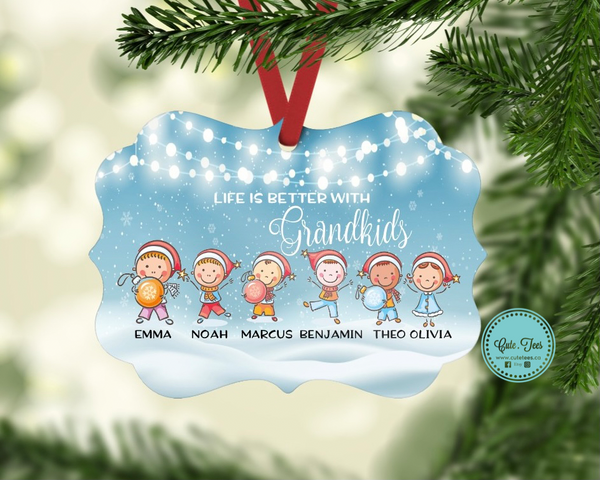 Life is better with grandkids ornament