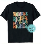 Womens rights are human rights shirt