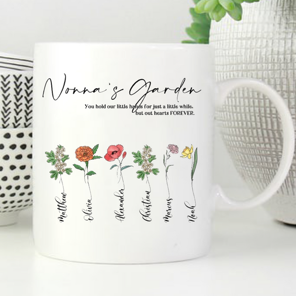 Grandmas garden mug