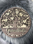 Grandkids wooden tree of life