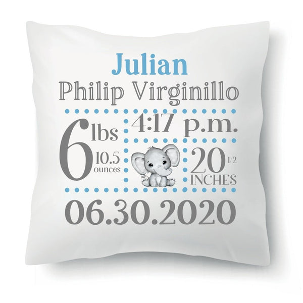 Personalised stat pillow.