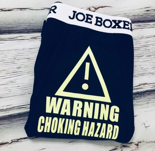 Warning choking hazard boxer briefs