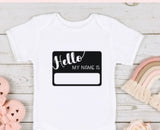 Hello my name is t shirt