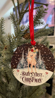 Baby’s first Christmas ornament