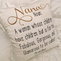 Nana pillow.