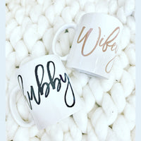 Hubby wifey mugs