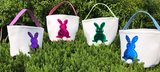 Sequin bunny bag samples