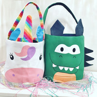 Kids unicorn and Dino tote bags