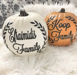 Halloween personalised pumpkins
