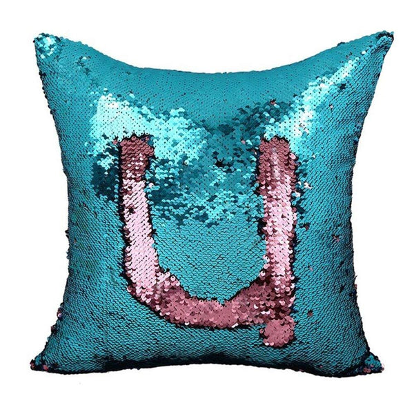 Mermaid sequin pillow