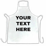 Custom made adult white apron