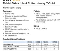 Custom made short sleeve infant tee shirt