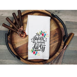 The dishes are looking at me funny Kitchen Towel